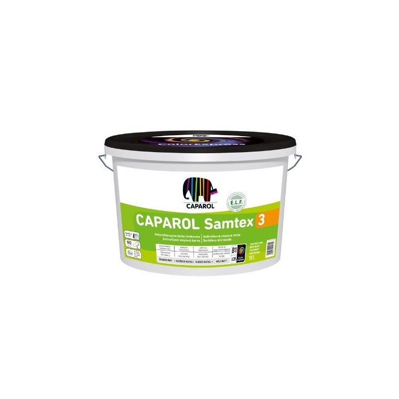 Farba wewnętrzna lateksowa Caparol Samtex 3 Biała 2,5 l