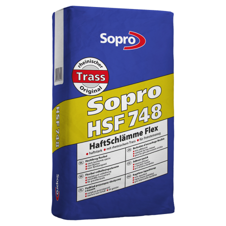 Zaprawa przyczepna SOPRO HSF748 elastyczna z trasem 25kg