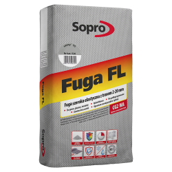 Fuga FL SOPRO szeroka elastyczna szara z trasem 2-20mm 25kg