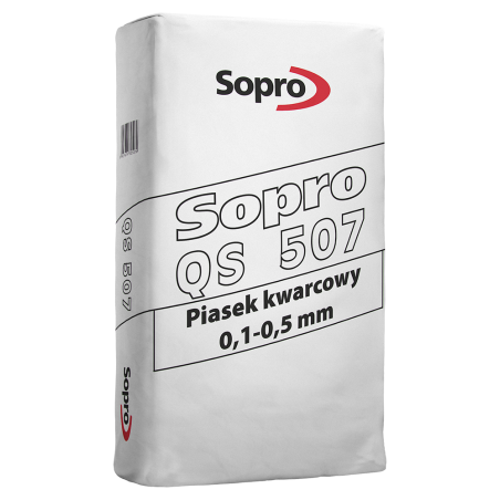 Piasek kwarcowy SOPRO QS507 25kg (0,1mm - 0,5mm)