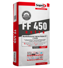 Wysokoelastyczna zaprawa klejowa SOPRO FF450 S1extra z trasem 20 kg