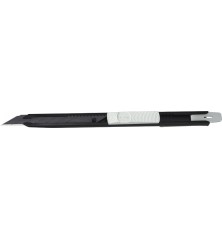 Nóż z łamanym ostrzem czarno-biały TAJIMA 9 mm