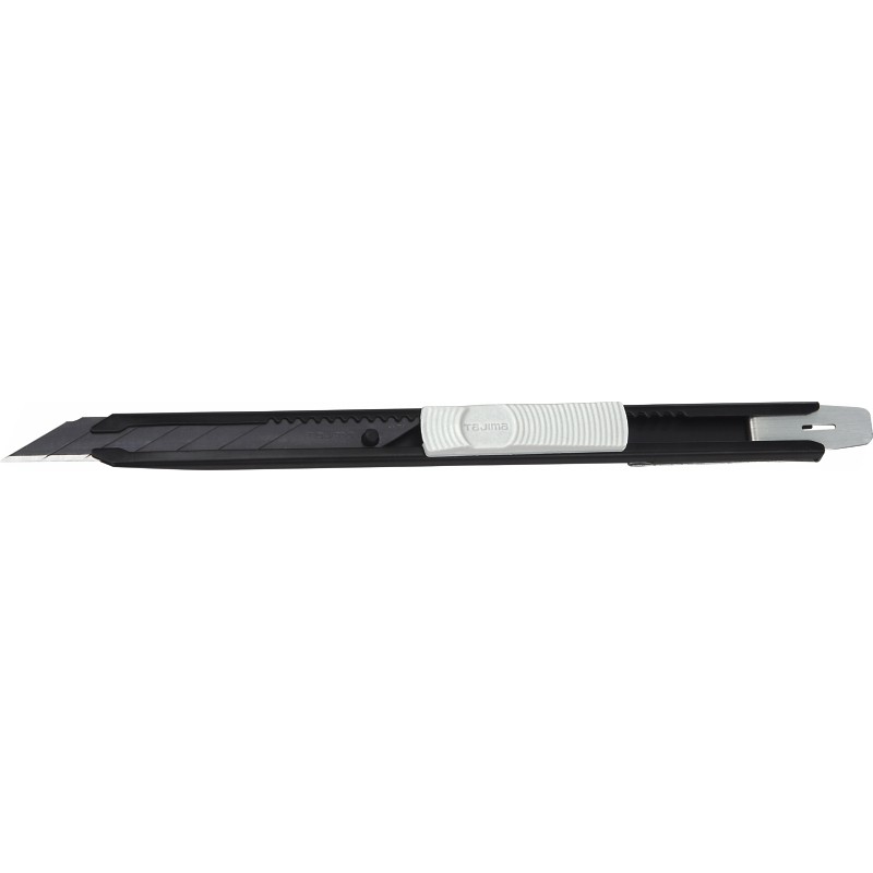 Nóż z łamanym ostrzem czarno-biały TAJIMA 9 mm