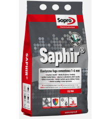 Elastyczna fuga cementowa perłowa SOPRO Saphir antracyt 66 2kg